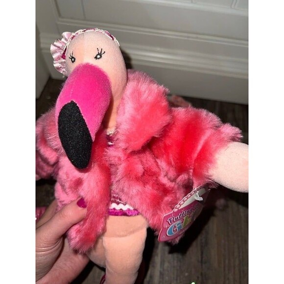 Aurora foo foo flamingo Plush, Ganz fancy flamingo, m&m flamingo bank  jar - Picture 6 of 10